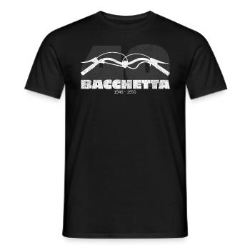 Bacchetta 40er Italien Schaltroller Motorroller - Männer T-Shirt - Schwarz - Vorne - AI Model Male 178 light (178cm)