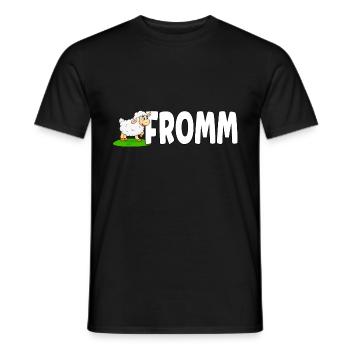 Lammfromm - Vous êtes innocent. TOUJOURS! - T-shirt homme - noir - Devant - AI Model Male 178 light (178cm)