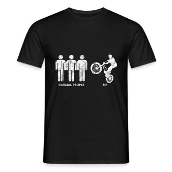BMX Vélo Vélo Rétro Cadeau Vélo Motocross - T-shirt homme - noir - Devant - AI Model Male 178 light (178cm)