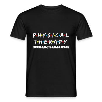 Physiotherapy Saying Therapist Gift Idea - Men's T-Shirt - black - Front - AI Model Male 178 light (178cm)