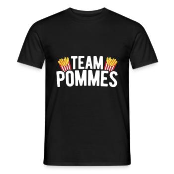 Pommes Frites Pommes Liebhaber Pommes Fritten Spru - Männer T-Shirt - Schwarz - Vorne - AI Model Male 178 light (178cm)