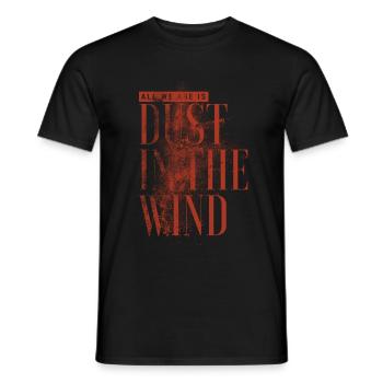 Dust in the wind - Men's T-Shirt - black - Front - AI Model Male 178 light (178cm)