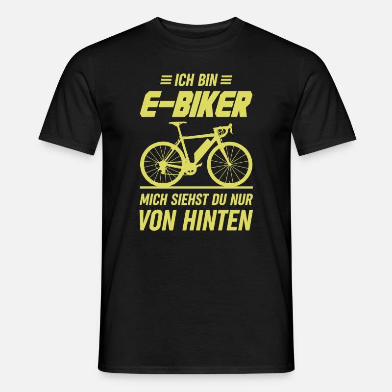 E-Biker E-Bike - Männer T-Shirt - Schwarz