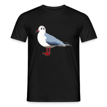 mouette - T-shirt homme - noir - Devant - AI Model Male 178 light (178cm)
