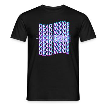 Dead Inside Vaporwave Aesthetci - Männer T-Shirt - Schwarz - Vorne - AI Model Male 178 light (178cm)