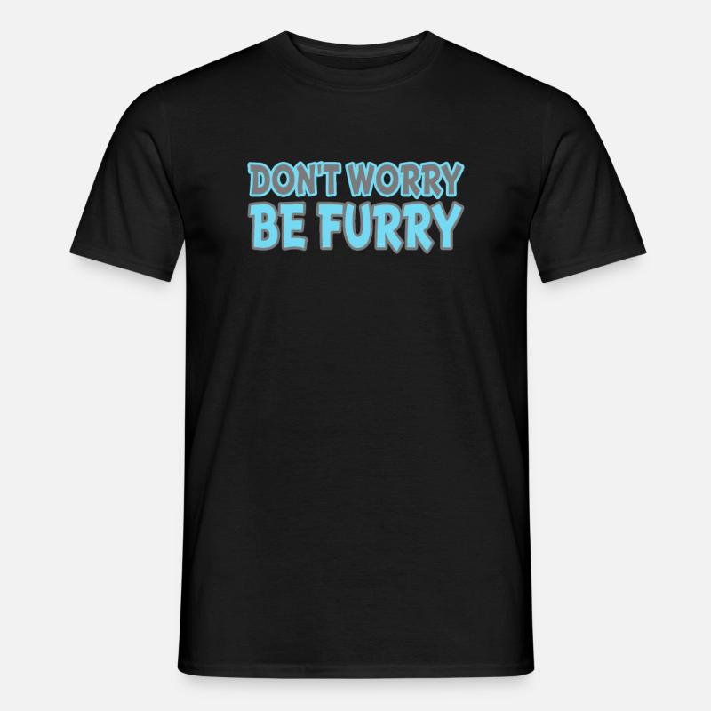 Furry - Männer T-Shirt - Schwarz
