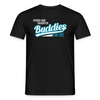 Père et fille - T-shirt homme - noir - Devant - AI Model Male 178 light (178cm)