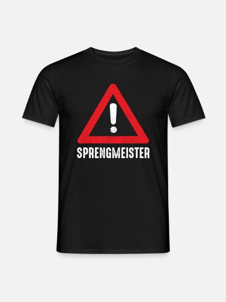Sprengmeister Pyrotechnik Pyrotechniker - Männer T-Shirt - Schwarz