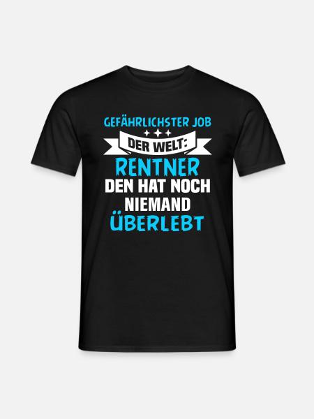 Rente Pensionär Ruhestand - Männer T-Shirt - Schwarz