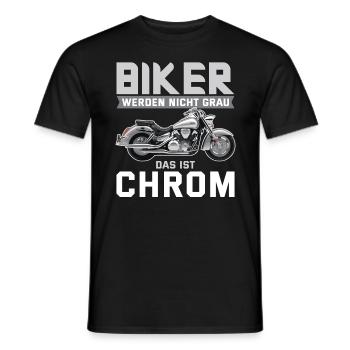 Motorradfahrer Motorrad Biker - Männer T-Shirt - Schwarz - Vorne - AI Model Male 178 light (178cm)