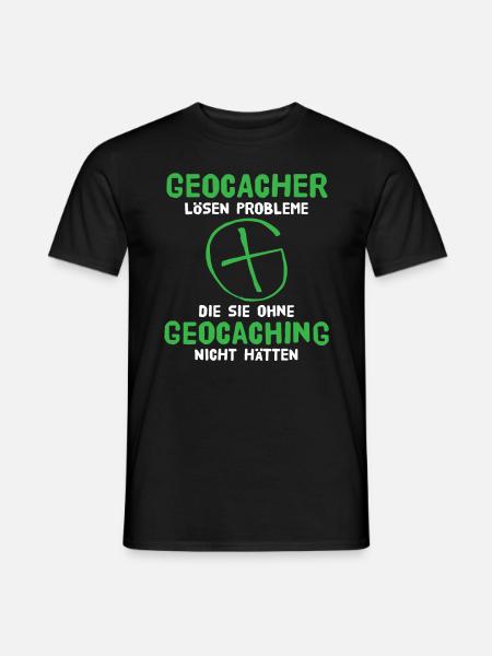 Geocaching Geocacher Schatzsuche - Männer T-Shirt - Schwarz