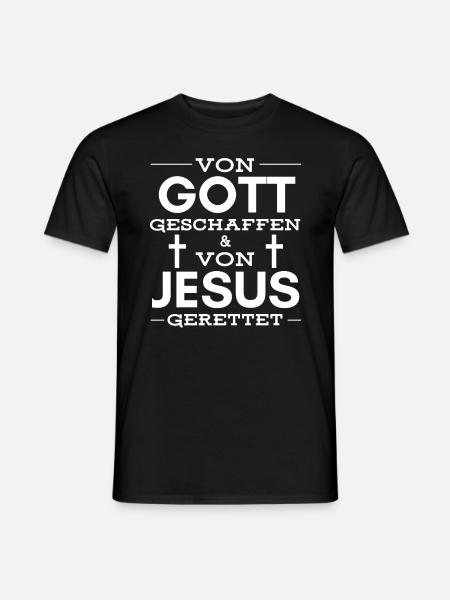 Gott Jesus Kirche - Männer T-Shirt - Schwarz