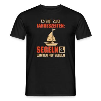 Segeln Segelschiff Segler - Männer T-Shirt - Schwarz - Vorne - AI Model Male 178 light (178cm)