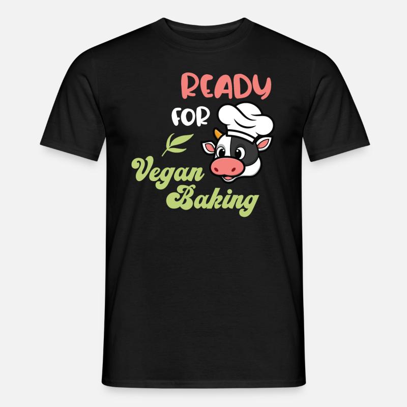 Ready for Vegan Baking - Männer T-Shirt - Schwarz