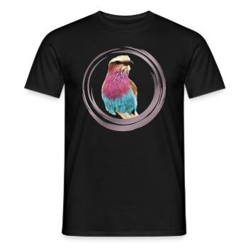 Forkrack - Bird Kenya / Africa - Ornithology - Men's T-Shirt - black - Front - AI Model Male 178 light (178cm)