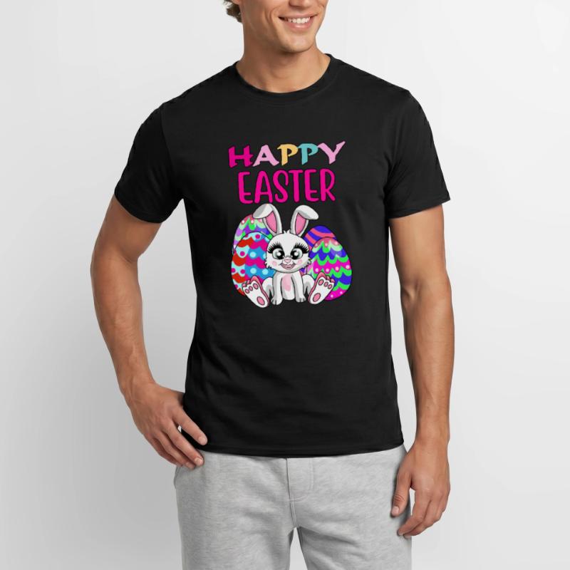 Happy easter, Easter bunny, Easter eggs, sayings Men's T-Shirt