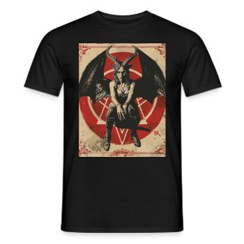 The Female Devil - Männer T-Shirt - Schwarz - Vorne - AI Model Male 178 light (178cm)