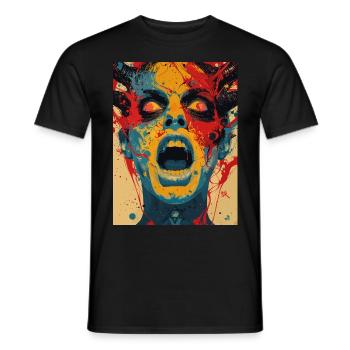 The Female Devil - Männer T-Shirt - Schwarz - Vorne - AI Model Male 178 light (178cm)