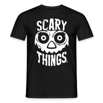 Scary Things - Skull Totenkopf - Männer T-Shirt - Schwarz - Vorne - AI Model Male 178 light (178cm)