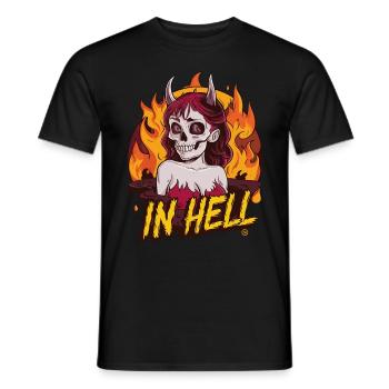 Female Devil - Alive, Skull, Totenkopf - Männer T-Shirt - Schwarz - Vorne - AI Model Male 178 light (178cm)