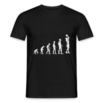 Basket-ball basket-ball basketteur rétro - T-shirt homme - noir - Devant - AI Model Male 178 light (178cm)