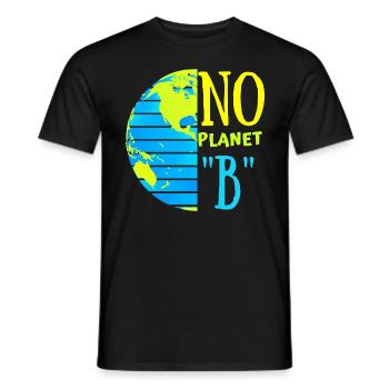 No Planet "B"/ Rettet die Erde/ Tag der Erde - Männer T-Shirt - Schwarz - Vorne - AI Model Male 178 light (178cm)