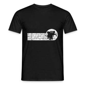 Elefanten Elefant für Kinder - Männer T-Shirt - Schwarz - Vorne - AI Model Male 178 light (178cm)