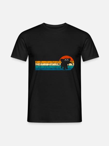 Elefanten Elefant für Kinder - Männer T-Shirt - Schwarz