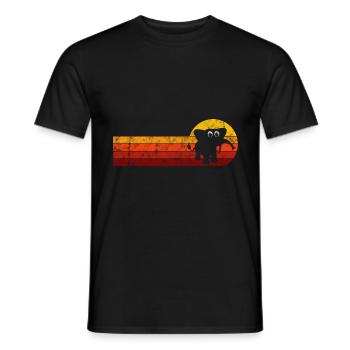 Eléphant éléphant pour enfants - T-shirt homme - noir - Devant - AI Model Male 178 light (178cm)