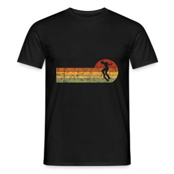 Skateboarder Skateboard Skater Skate Skateing - T-shirt homme - noir - Devant - AI Model Male 178 light (178cm)
