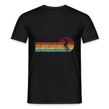 Skateboarder Skateboard Skater Skate Skateing - Men's T-Shirt - black - Front - AI Model Male 178 light (178cm)