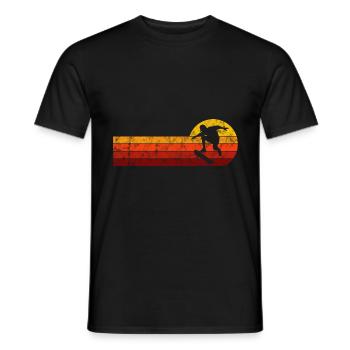 Skateboarder Skateboard Skater Skate Skateing - T-shirt homme - noir - Devant - AI Model Male 178 light (178cm)