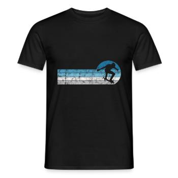 Skateboarder Skateboard Skater Skate Skateing - Men's T-Shirt - black - Front - AI Model Male 178 light (178cm)