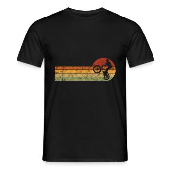 BMX Bike Bike Retro Gift Bicycle Motocross - Men's T-Shirt - black - Front - AI Model Male 178 light (178cm)