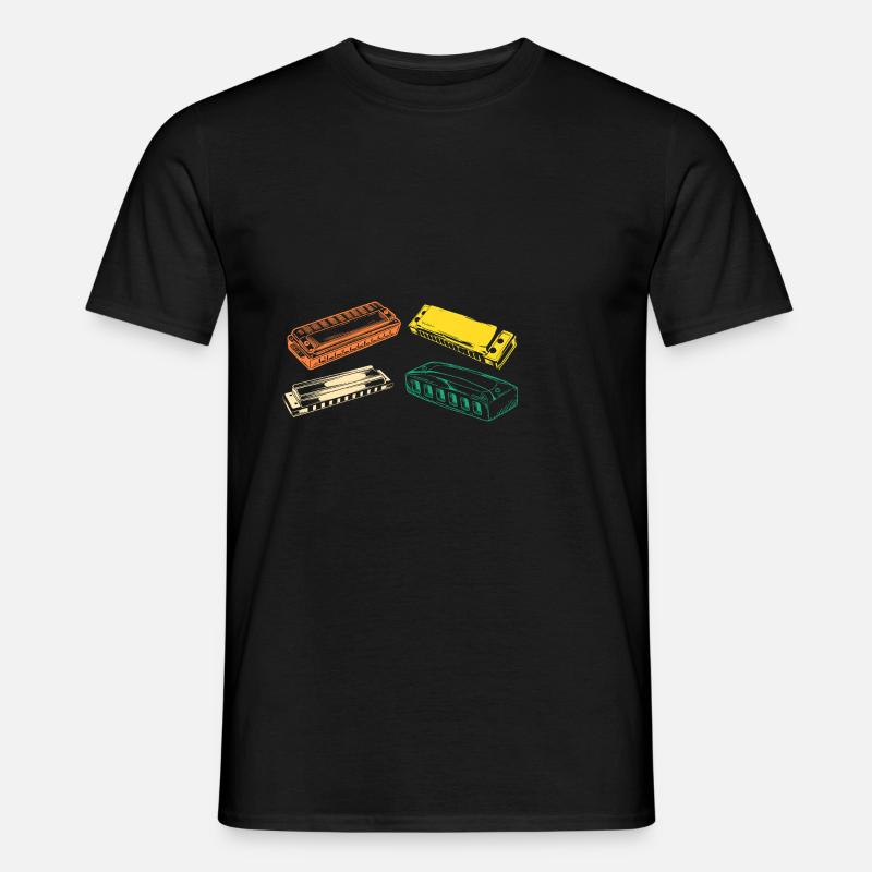 Harmonica Evolution Harmonica - Men’s T-shirt - black