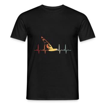 Surf de Windsurffer Windsurfing ECG - T-shirt homme - noir - Devant - AI Model Male 178 light (178cm)