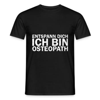 Osteopath Osteopathie Heilpraktiker Heilkunde - Männer T-Shirt - Schwarz - Vorne - AI Model Male 178 light (178cm)