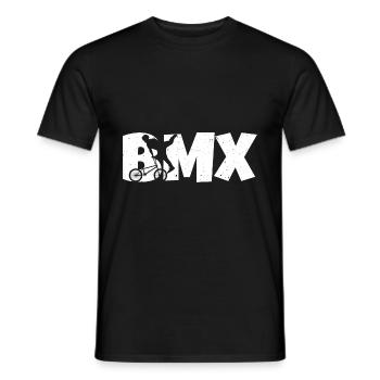BMX Fahrrad Fans Geschenk Jungs Jugend Fahrrad BMX - Männer T-Shirt - Schwarz - Vorne - AI Model Male 178 light (178cm)