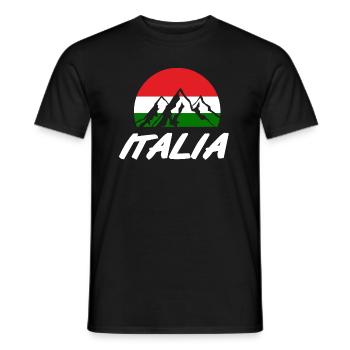 Italy - Männer T-Shirt - Schwarz - Vorne - AI Model Male 178 light (178cm)