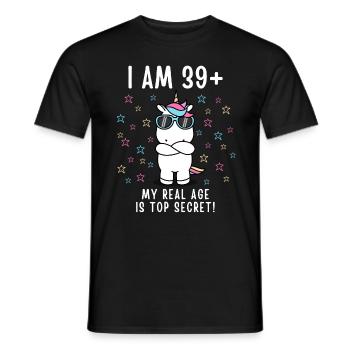 40e anniversaire 40 ans 1981 - T-shirt homme - noir - Devant - AI Model Male 178 light (178cm)