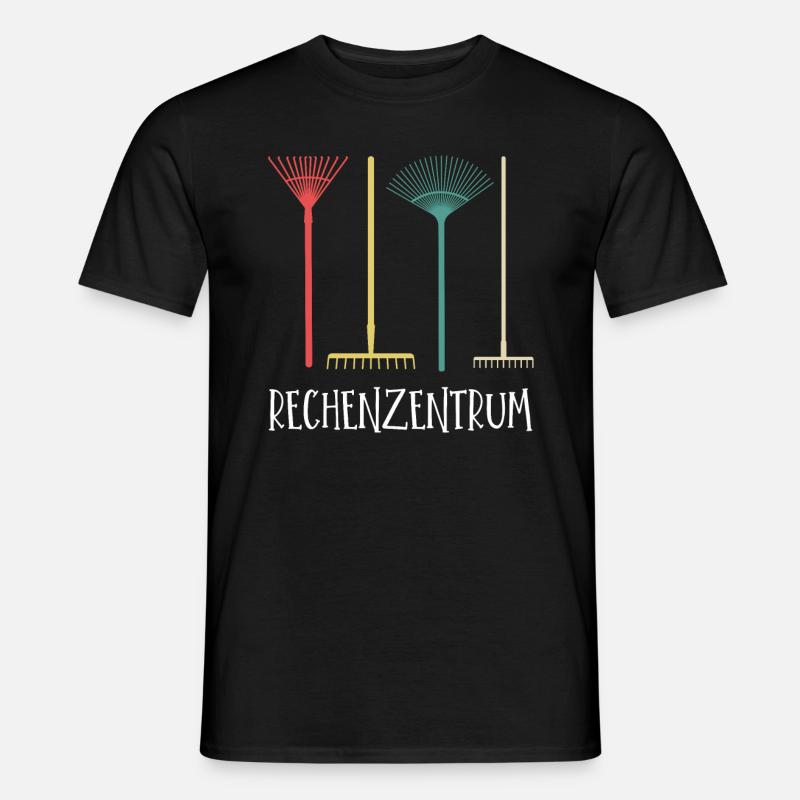 Rechenzentrum Garten Gärtner Blumen - Männer T-Shirt - Schwarz