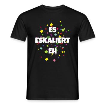 Karneval Ersatz Kostüm Fasching Outfit - Männer T-Shirt - Schwarz - Vorne - AI Model Male 178 light (178cm)