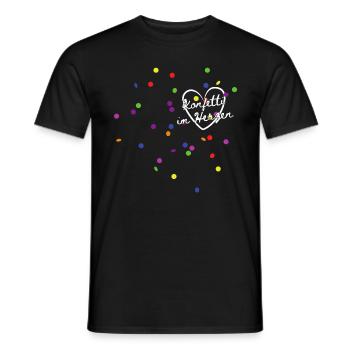 Costume de remplacement de carnaval Tenue de carnaval - T-shirt homme - noir - Devant - AI Model Male 178 light (178cm)