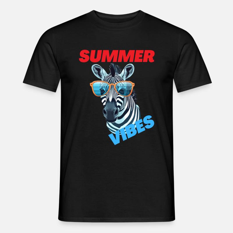 SUMMER VIBES - Männer T-Shirt - Schwarz