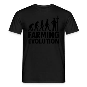 Farming Evolution Agriculture - Men's T-Shirt - black - Front - AI Model Male 178 light (178cm)