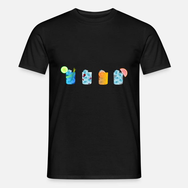 Gin Tonic - Männer T-Shirt - Schwarz