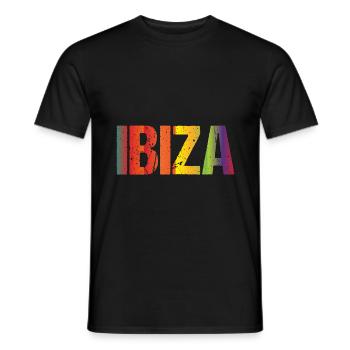 Retro Ibiza Love - Männer T-Shirt - Schwarz - Vorne - AI Model Male 178 light (178cm)