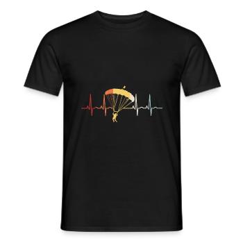 Fallschirmspringer Fallschirm Fallschirmspringen - Männer T-Shirt - Schwarz - Vorne - AI Model Male 178 light (178cm)