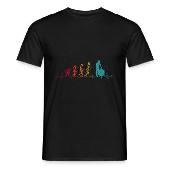 Evolution Imker Shirt - Geschenk Bienenzüchter Imk - Männer T-Shirt - Schwarz - Vorne - AI Model Male 178 light (178cm)