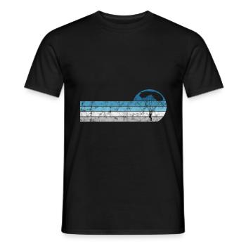 Fallschirmspringer Fallschirm Fallschirmspringen - Männer T-Shirt - Schwarz - Vorne - AI Model Male 178 light (178cm)